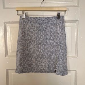 princess polly periwinkle floral mini skirt